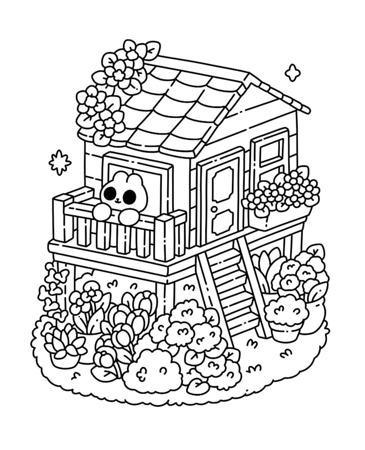 Cute 'n' Cozy Colouring World - roztomilé omalovánky pro dospělé